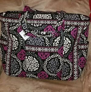 Vera Bradley Canterbury Magenta tote & med duffle